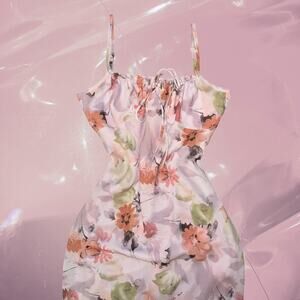 Vintage y2k romantic watercolor floral